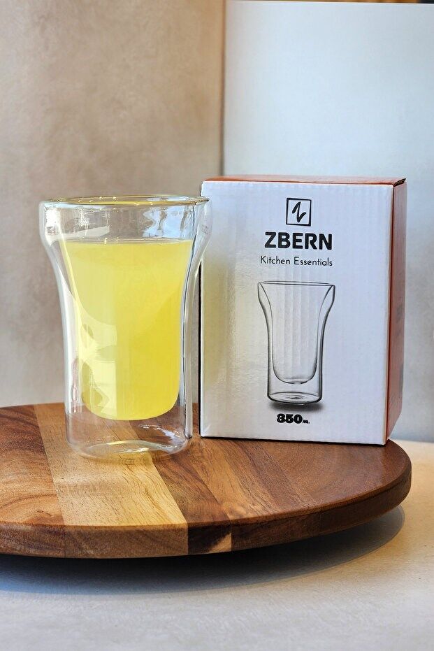 ZBERN ÇİFT ÇİDARLI MEŞRUBAT BARDAK-350ML