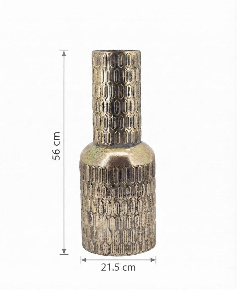 PANALI PNL-MG108 PC METAL DEKORATİF VAZO 56 x 21,5 cm