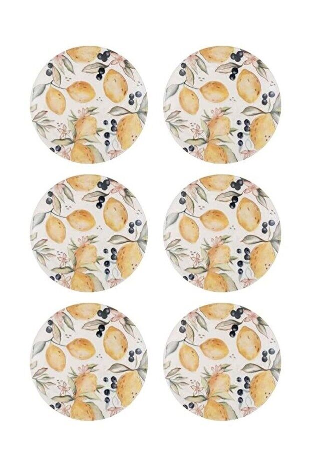 Limoncello Pasta Tabağı 6lı Set 19 cm