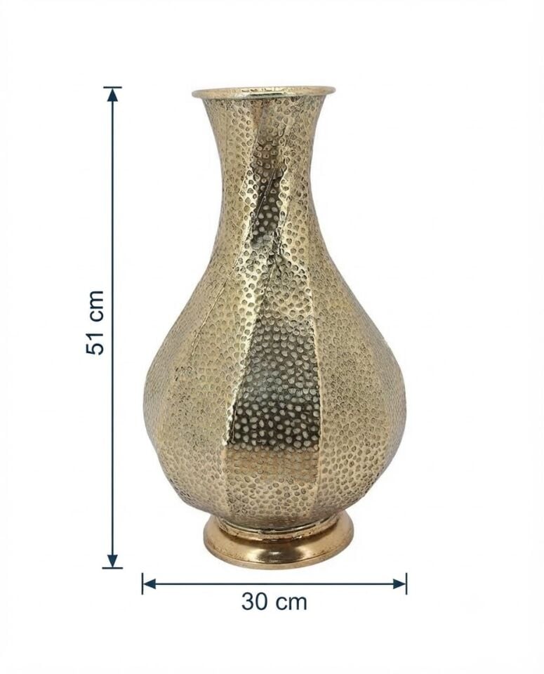 PANALI METAL DEKPRATİF VAZO 51 x 30 cm