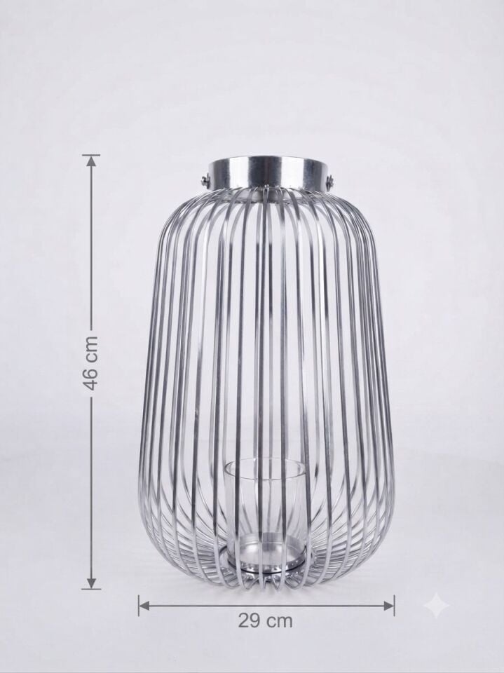 PANALI METAL DEKORATİF FENER 46 x 29 cm