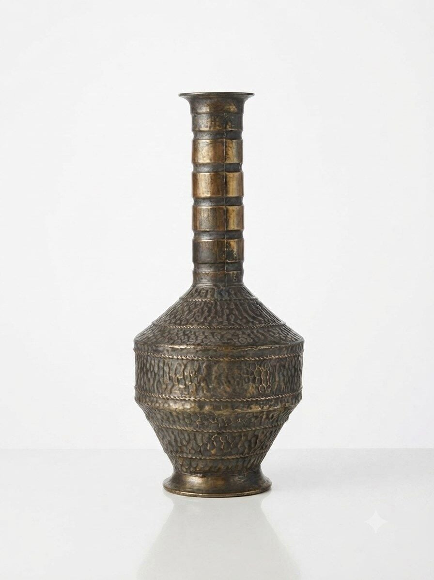 PANALI METAL DEKORATİF VAZO 65 x 30 cm