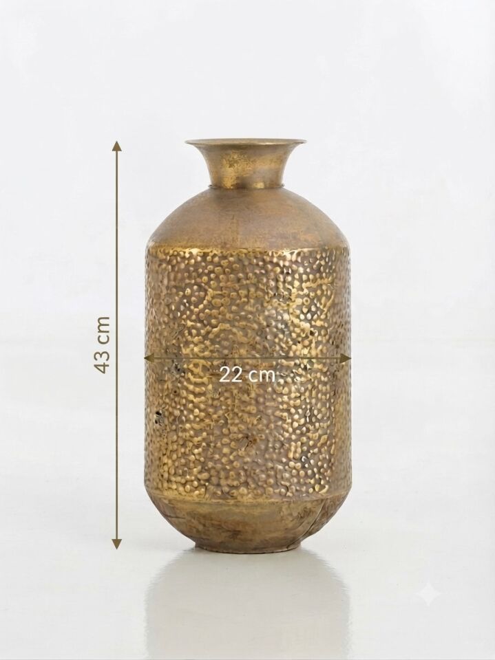 PANALI PNL-MG118 L METAL DEKORATİF VAZO 43 x 22 cm