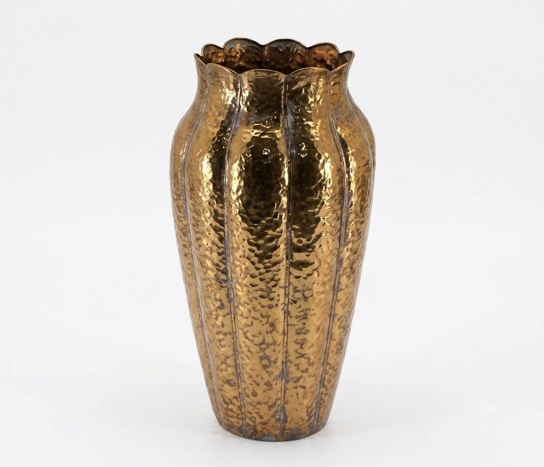 PANALI METAL DEKORATİF VAZO ORTA BOY 46,5 x 24,5 cm