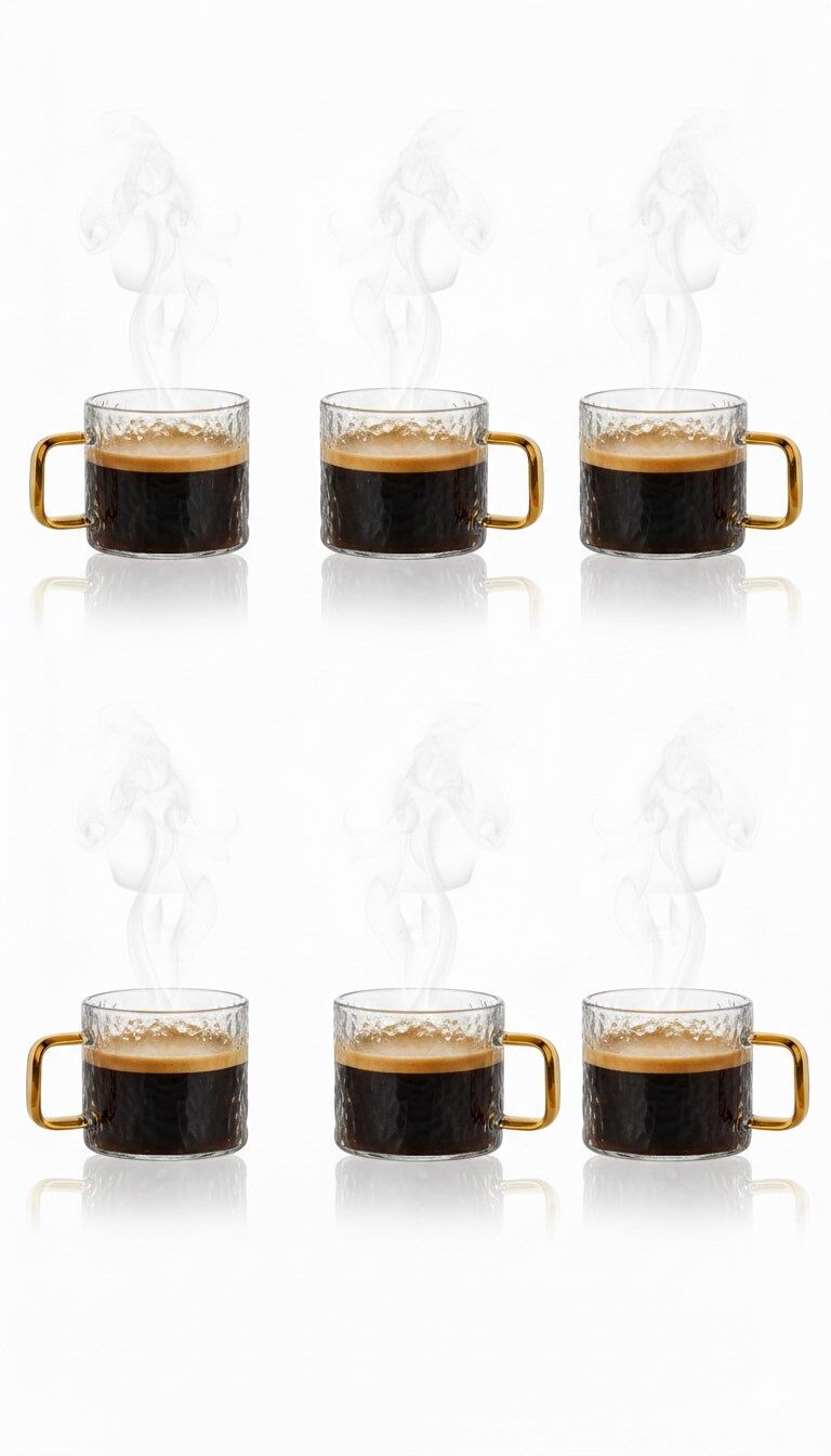 6'LI DESENLİ KUPA -150 ML