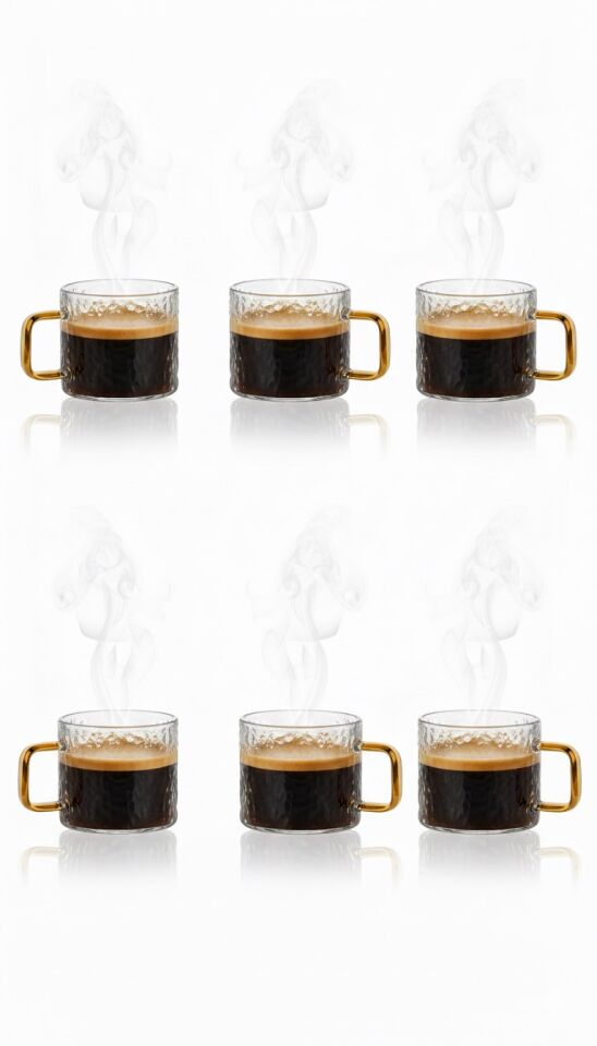 6'LI DESENLİ KUPA -150 ML