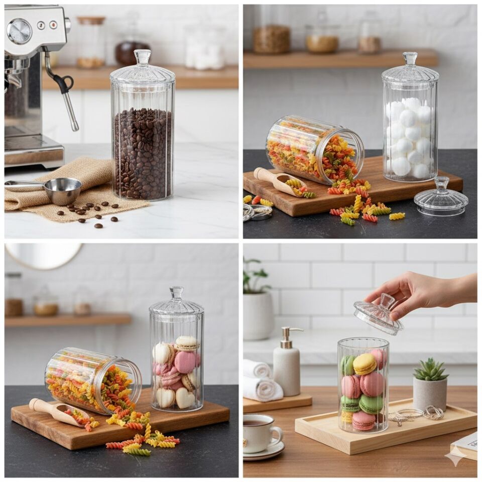750 ML CAM LÜKS SAKLAMA KABI