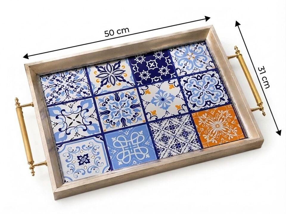1029 GÜMÜŞ TEPSİ 50X31X4 CM