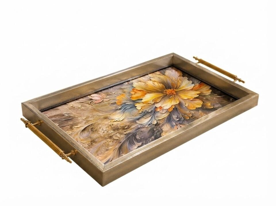 1031 GÜMÜŞ TEPSİ 50X31X4 CM