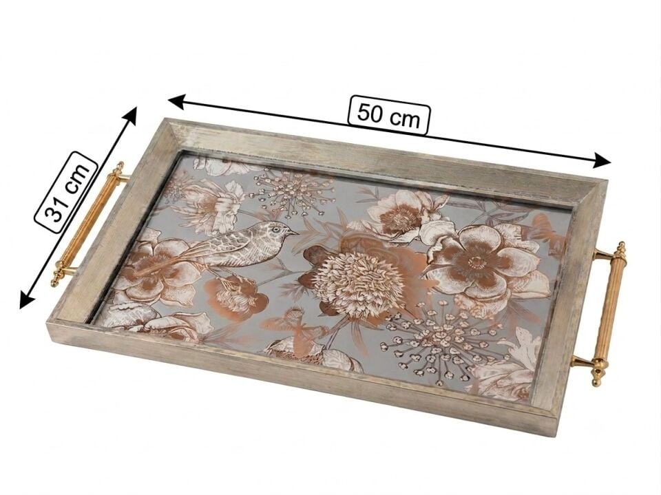 1043 SİYAH TEPSİ 50X31X4 CM