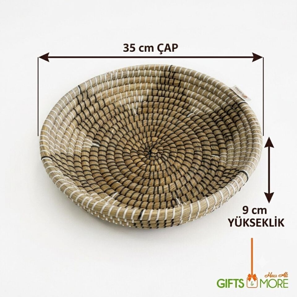 MEYVELİK YUVARLAK SEPET BYK 39,5 x 9,5 cm