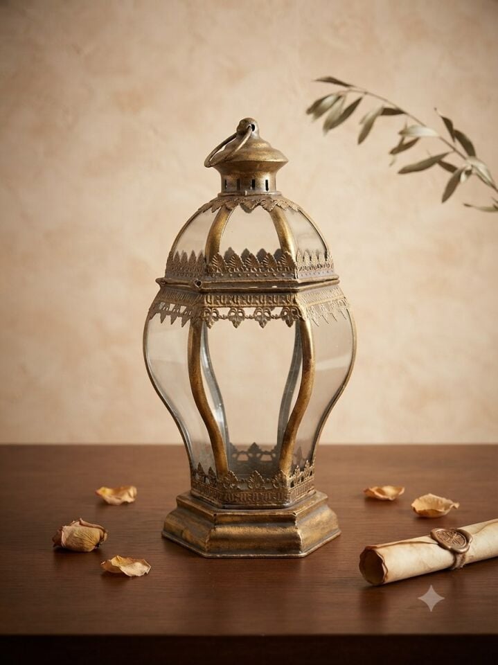 PANALI METAL DEKORATİF FENER 40 x 19 cm