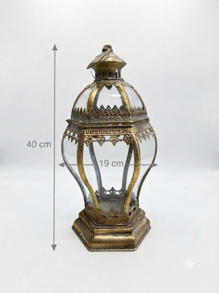 PANALI METAL DEKORATİF FENER 40 x 19 cm