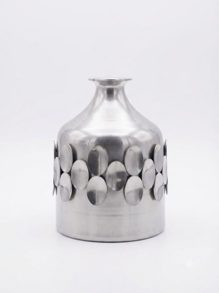 METAL DEKORATİF VAZO KÇK 19 x 15 cm