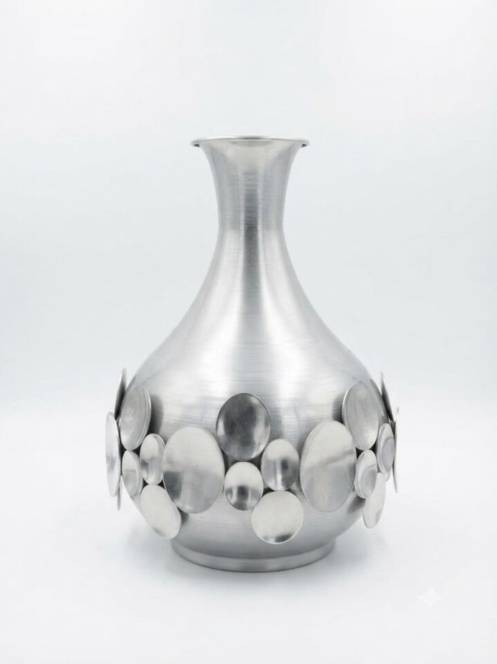 METAL DEKORATİF VAZO BÜYÜK 34 x 25 cm
