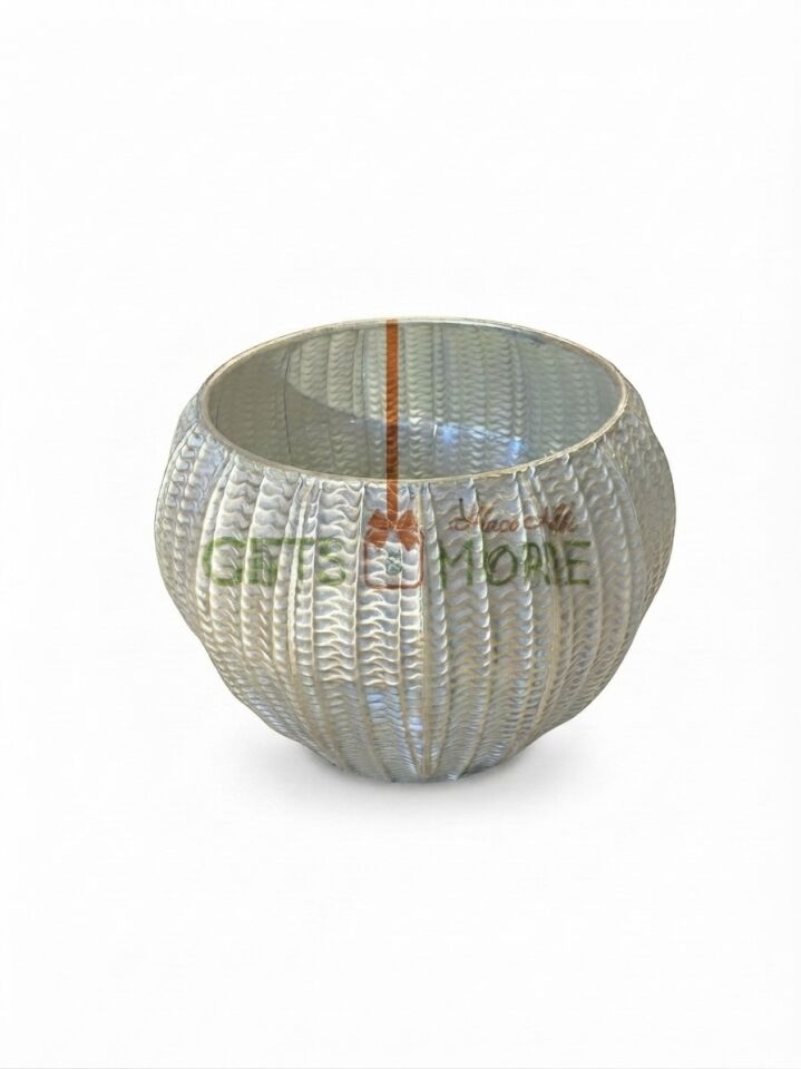 PANALI METAL DEKORATİF SAKSI BÜYÜK BOY 31 x 31 cm