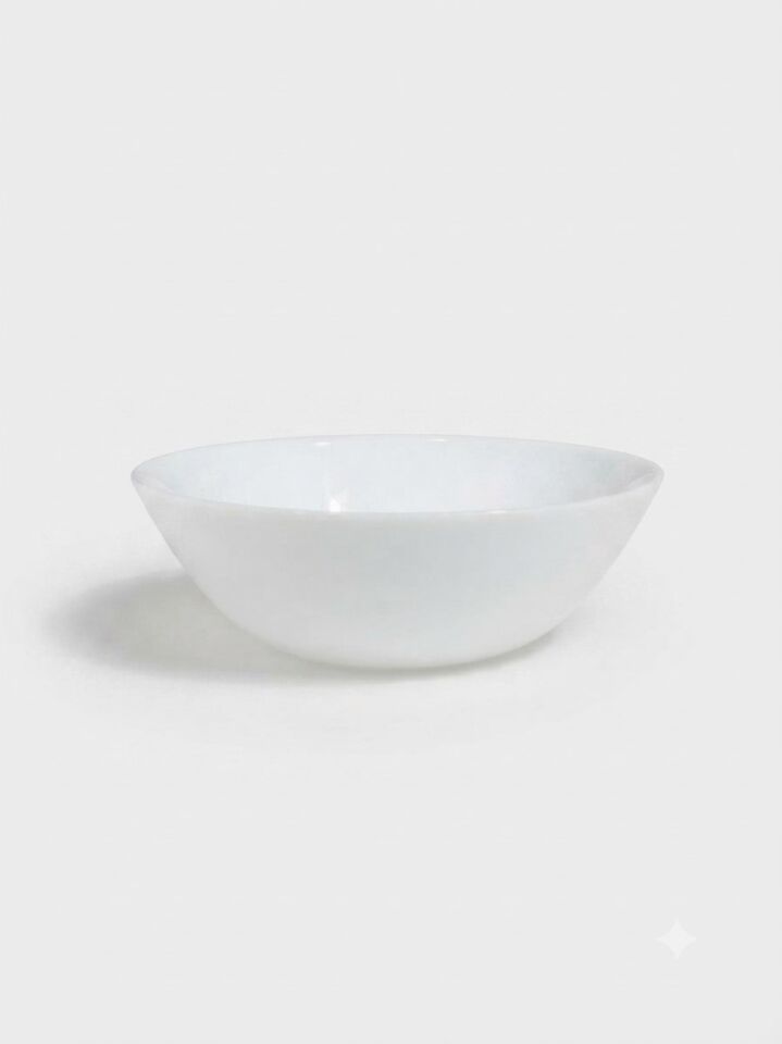 ZELIE ÇOK AMAÇLI 6 LI BEYAZ  CAM KASESİ 16 CM
