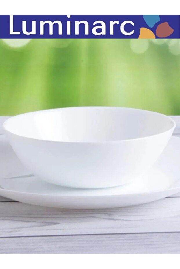 ZELIE ÇOK AMAÇLI 6 LI BEYAZ  CAM KASESİ 16 CM