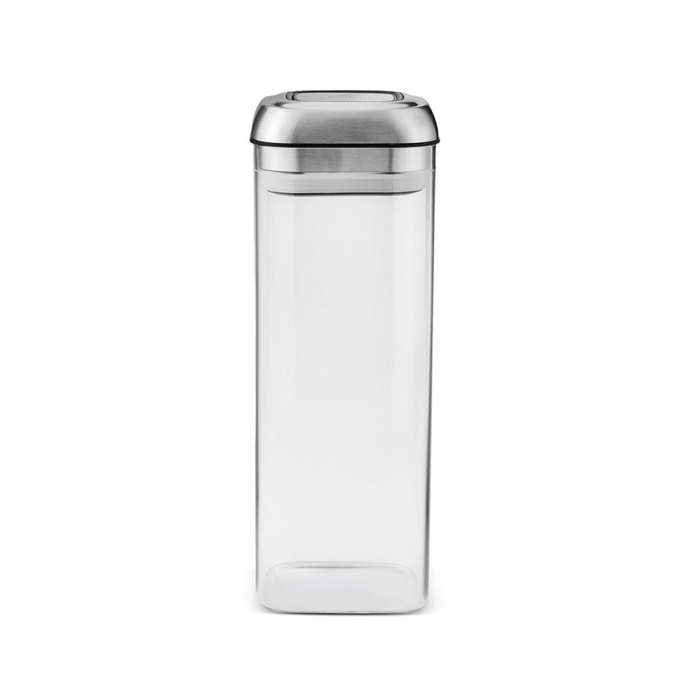Aryıldız 1450 ml Çelik Kapaklı Vakumlu Bakliyat ve Gıda Saklama Kabı - Şeffaf Organizer Kavanoz