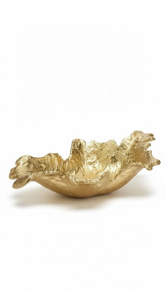 FINY DEKORATIF TABAK GOLD 28X40X10 CM
