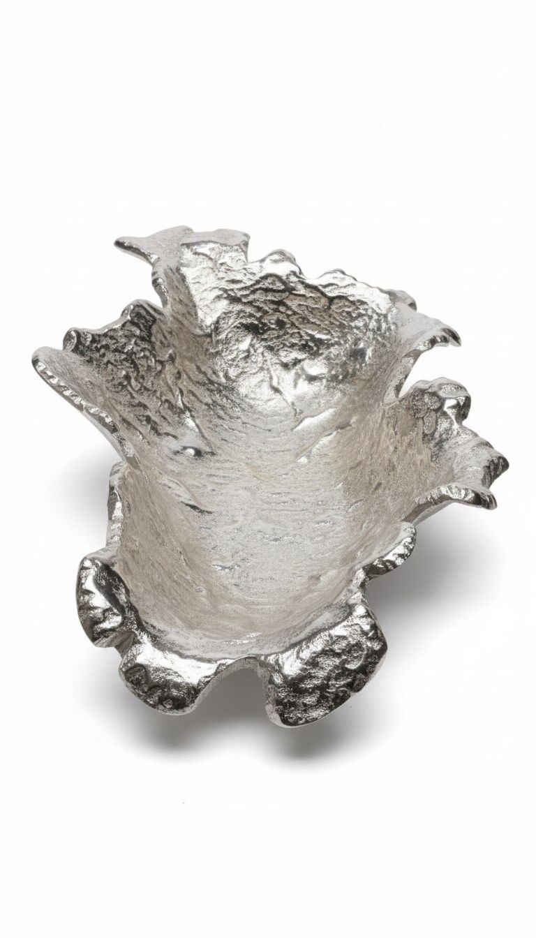 FINY DEKORATIF TABAK SILVER 28X40X10 CM