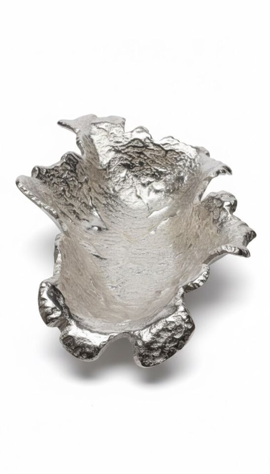 FINY DEKORATIF TABAK SILVER 28X40X10 CM