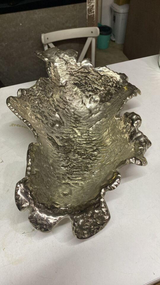 FINY DEKORATIF TABAK SILVER 28X40X10 CM