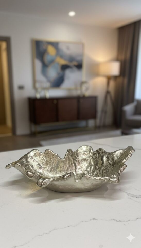 FINY DEKORATIF TABAK SILVER 33X19X9 CM