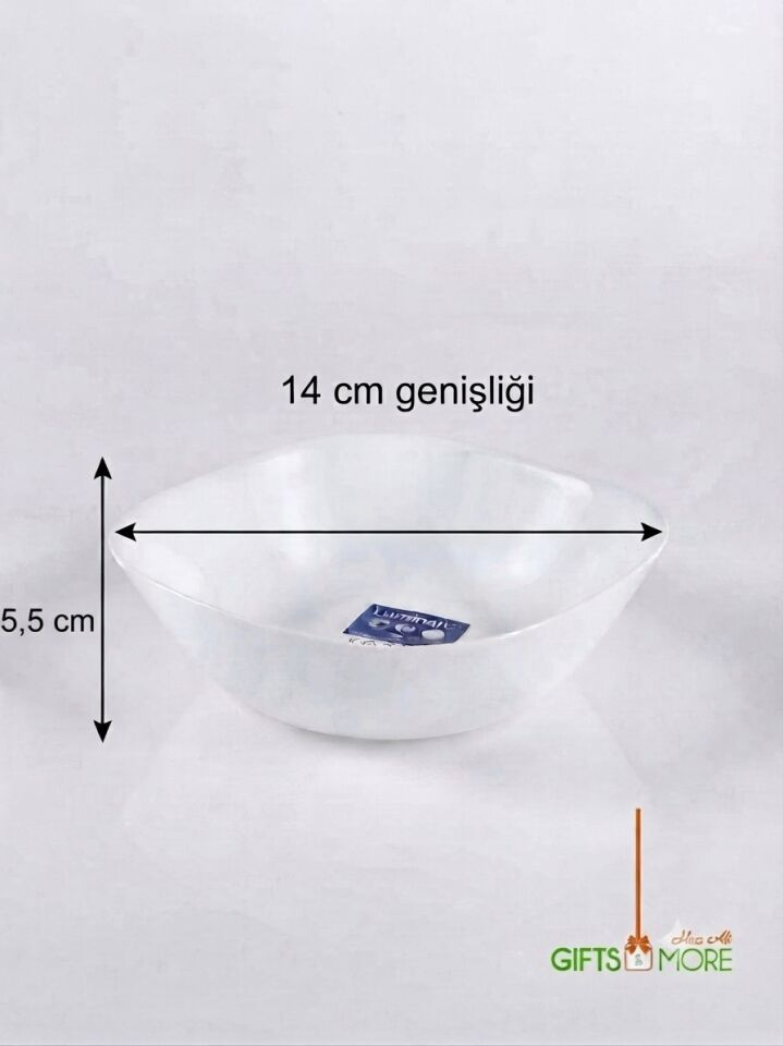 CAM CARINE BEYAZ 6 LI ÇOK AMAÇLI KASE -14 CM