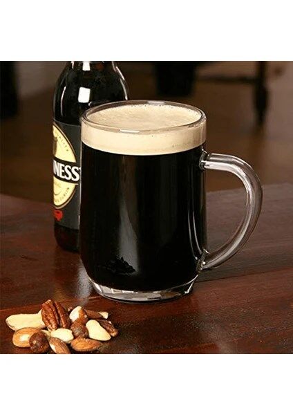 Haworth 590 Ml Temperli kulplu Kupa Bardak Şeffaf