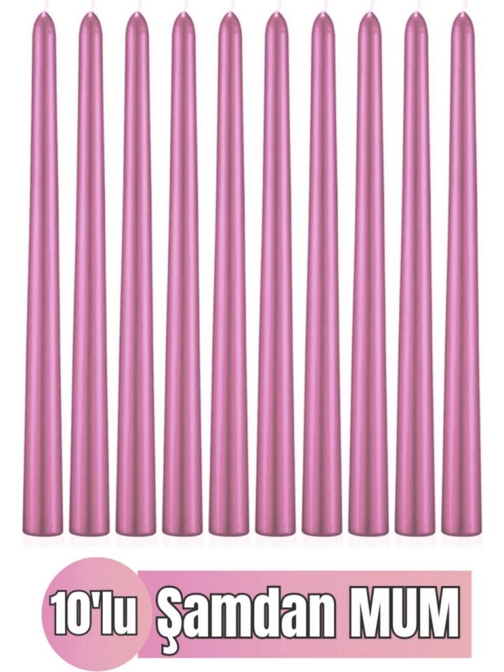 K.L.B.K. 10'LU ŞAMDAN MUM PEMBE