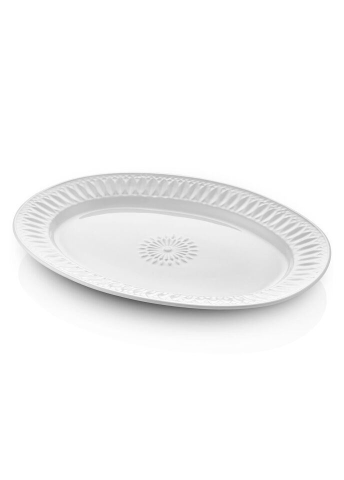 Grande Servis Tabağı Beyaz 50x37 cm