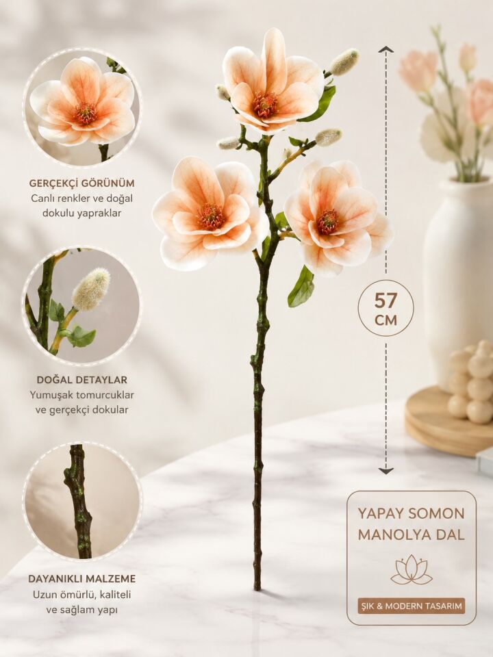 YAPAY SOMON MANOLYA DAL 57 CM