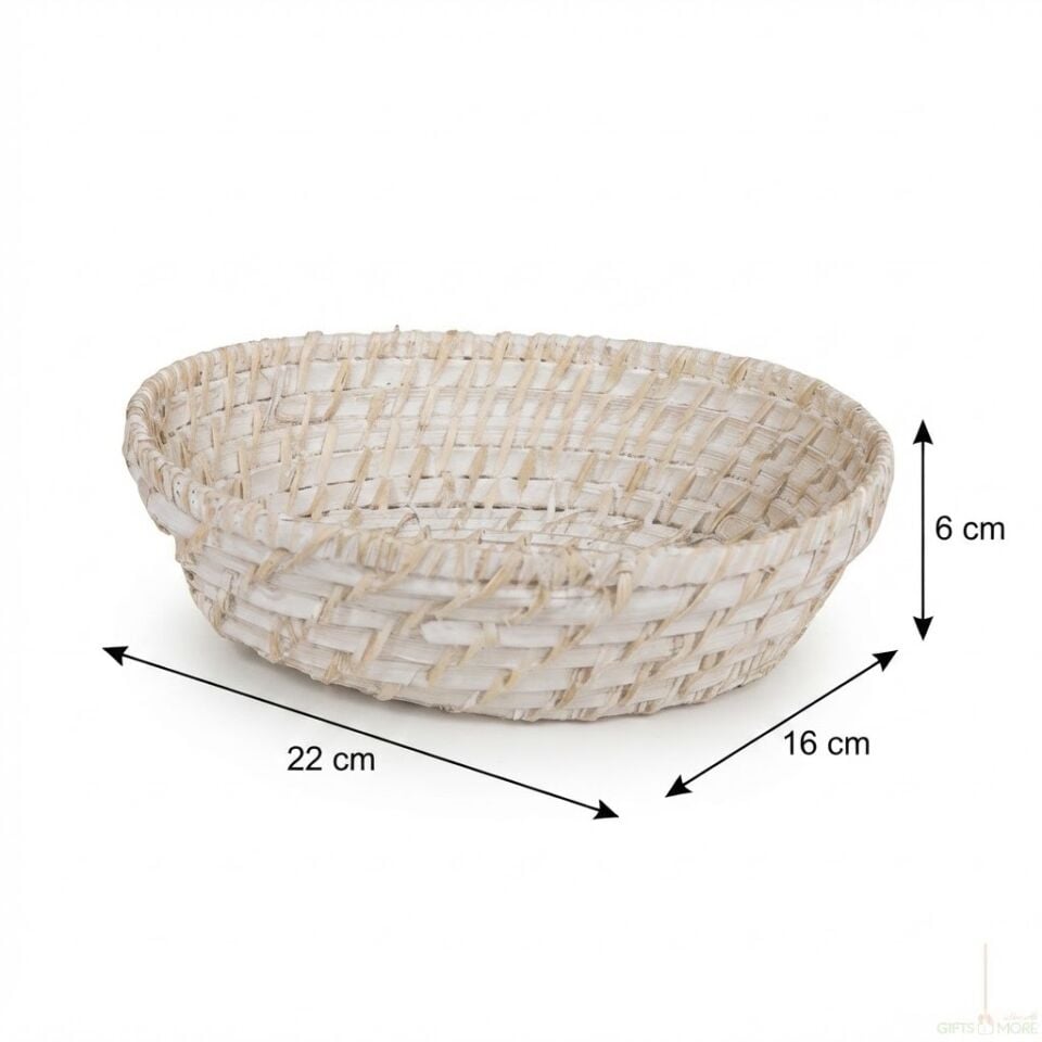 Hasır Oval Sepet 22x16x6 cm