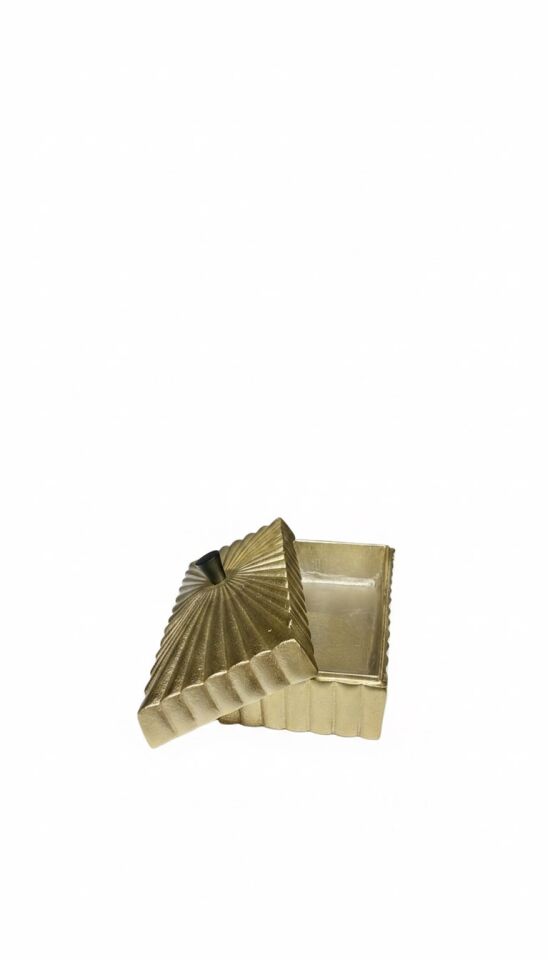 LINES GOLD DIKDORTGEN KUTU 30X13X12 CM