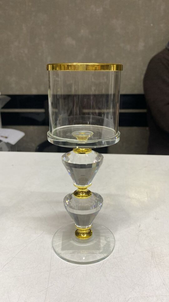LORENA GOLD KRISTAL MUMLUK 7X7X19 CM