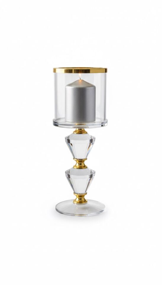 LORENA GOLD KRISTAL MUMLUK 7X7X19 CM