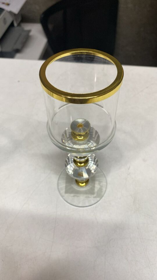 LORENA GOLD KRISTAL MUMLUK 7X7X19 CM