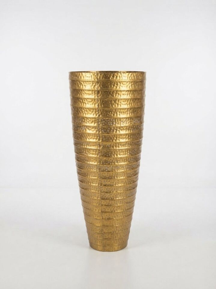 METAL DEKORATİF VAZO BÜYÜK BOY 122 x 50 cm