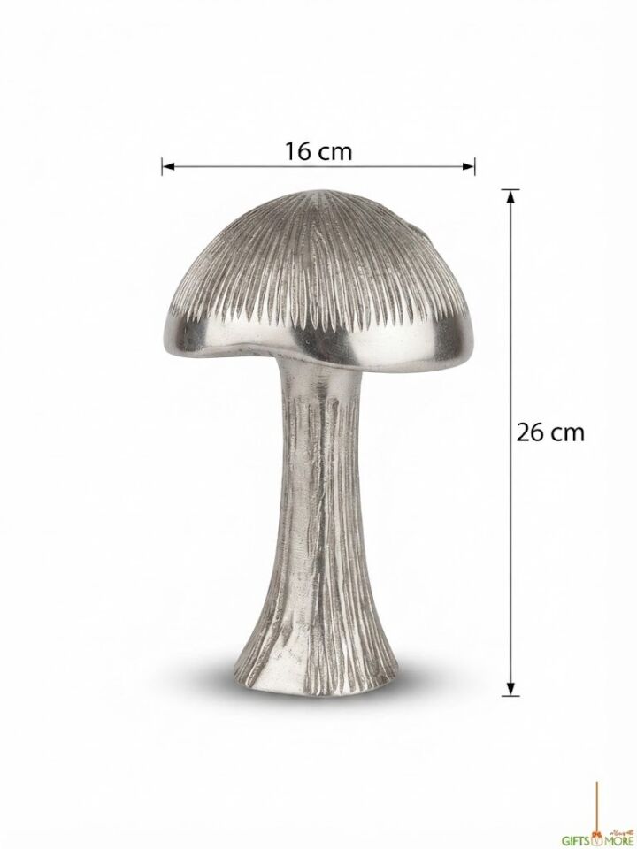MUSHROOM SILVER OBJE BÜYÜK BOY 16x16x26