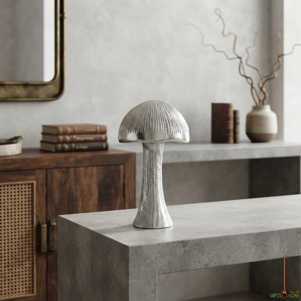 MUSHROOM SILVER OBJE BÜYÜK BOY 16x16x26