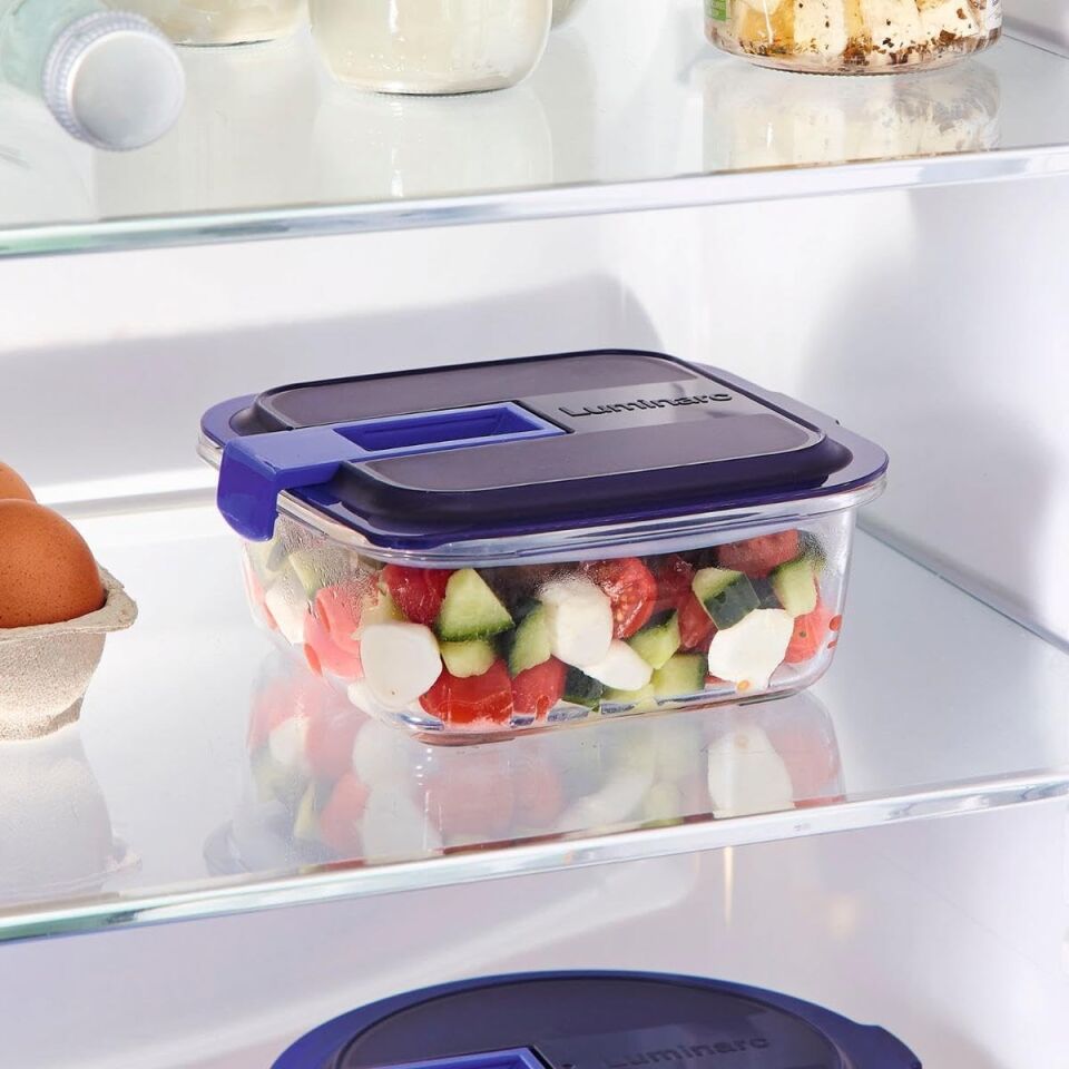 LUMINARC TEMP EASY BOX KARE 76cc MAVİ KAPAK