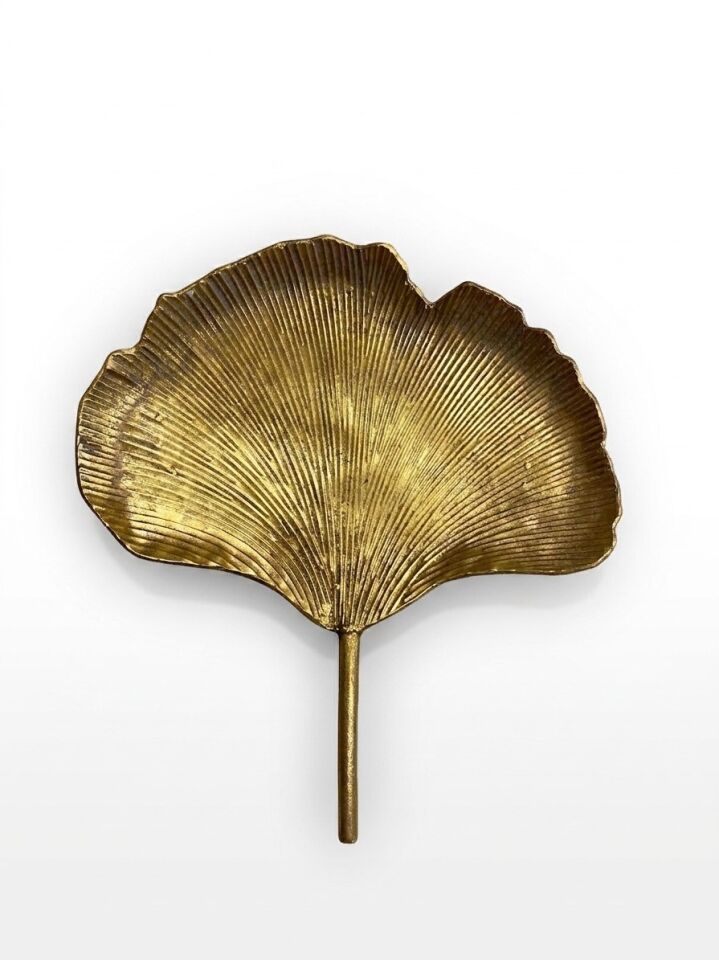 METAL GOLD YAPRAK DEKOR ORTA BOY 34 x 31 CM