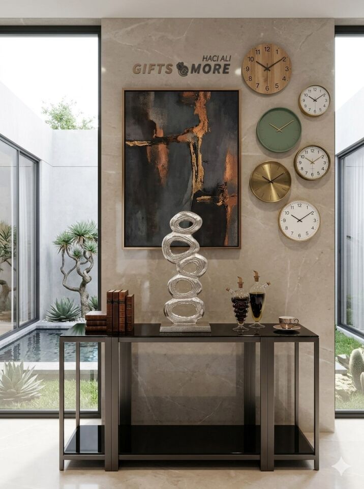METAL DEKORATİF SANATSAL OBJE GÜMÜŞ