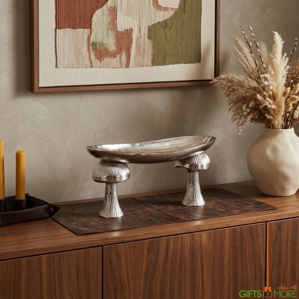 MUSHROOM SILVER AYAKLI GONDOL 38X16X18