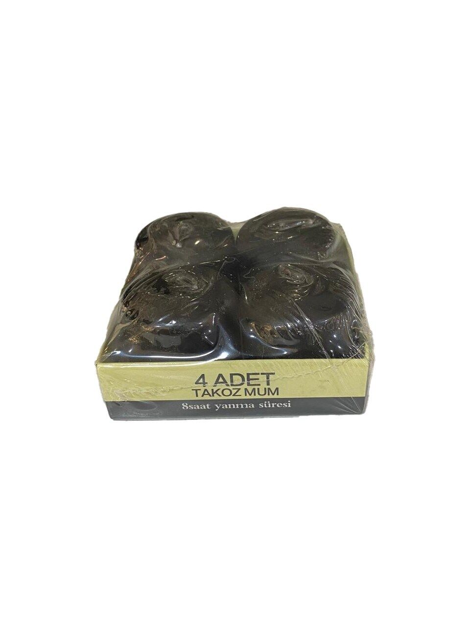 MUM TAKOZ 4*4 CM 4LÜ SİYAH RENK