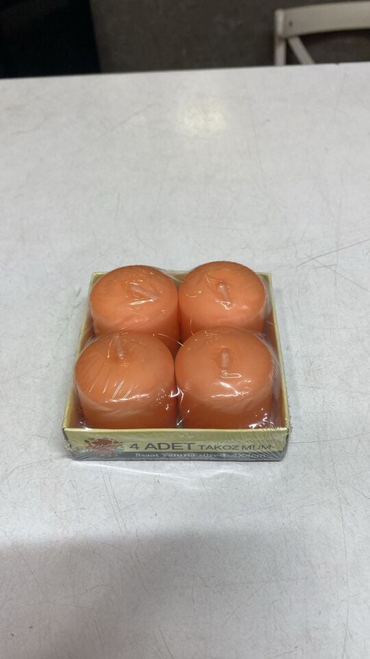 MUM TAKOZ 4*4 CM 4LÜ SOMON RENK
