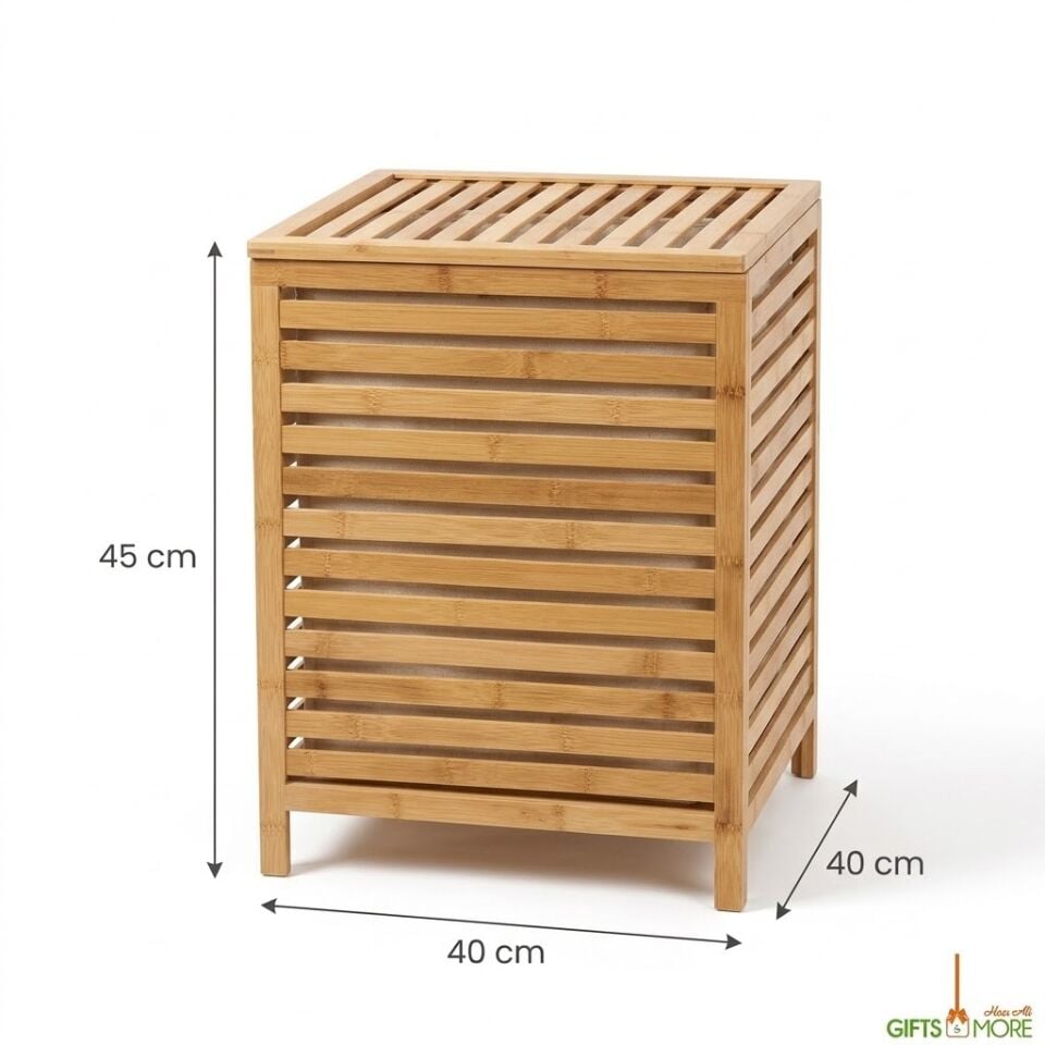 BAMBU KATLANIR ÇAMAŞIR SEPETİ