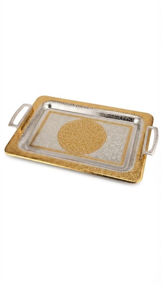 WİNTER DİKDORT. METAL TEPSİ 35 x 25 CM KÇK