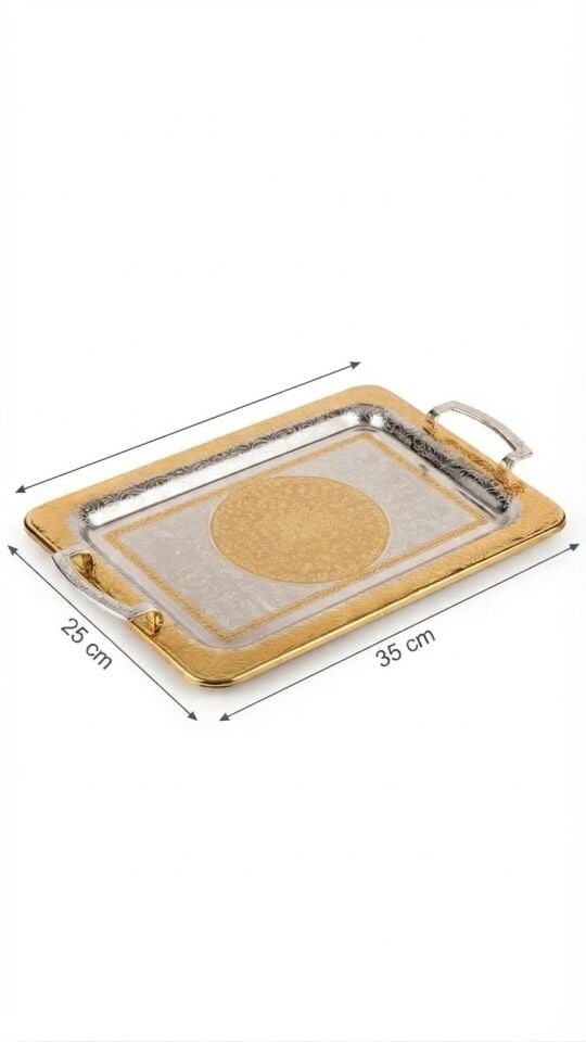 WİNTER DİKDORT. METAL TEPSİ 35 x 25 CM KÇK